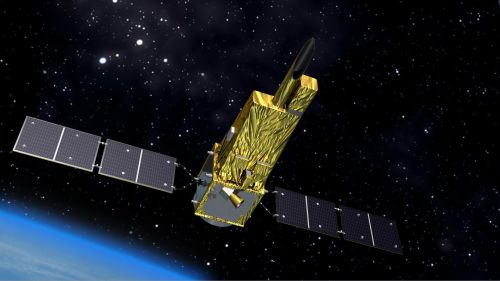 惑星分光観測衛星「SPRINT-A」の宇宙空間におけるイメージ