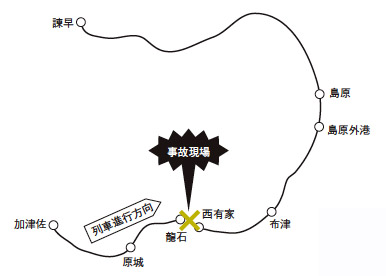 図●島原鉄道線路線図